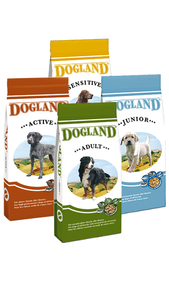 Dogland Trockennahrung Verpackungen Dogland Trockennahrung Verpackungen